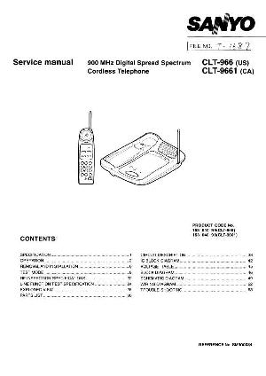 Service manual Sanyo CLT-966, CLT-9661 ― Manual-Shop.ru