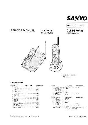 Сервисная инструкция Sanyo CLT-9670 ― Manual-Shop.ru