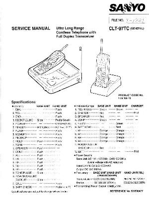 Сервисная инструкция Sanyo CLT-97 ― Manual-Shop.ru