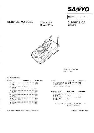 Сервисная инструкция Sanyo CLT-9812 ― Manual-Shop.ru