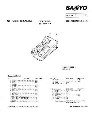 Сервисная инструкция Sanyo CLT-9820 ― Manual-Shop.ru
