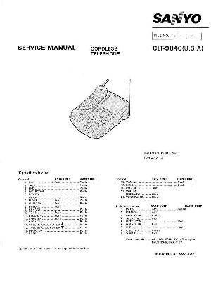 Service manual Sanyo CLT-9840 ― Manual-Shop.ru