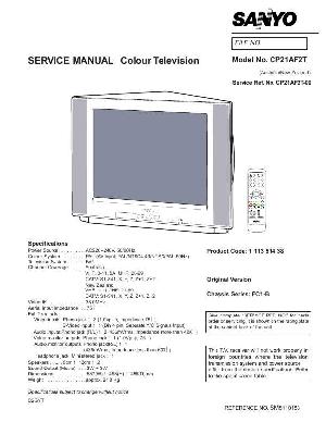Сервисная инструкция Sanyo CP21AF2T ― Manual-Shop.ru