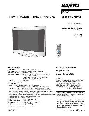 Service manual Sanyo CP21XS2 ― Manual-Shop.ru