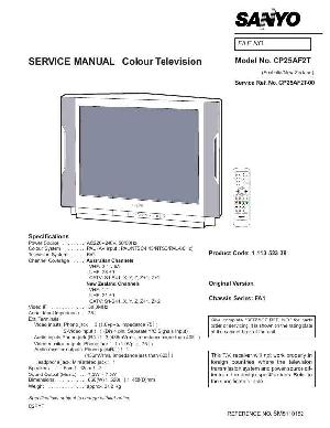 Сервисная инструкция Sanyo CP25AF2T ― Manual-Shop.ru