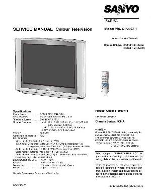 Service manual SANYO CP29EF1 ― Manual-Shop.ru