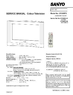 Сервисная инструкция SANYO CP32WF2 ― Manual-Shop.ru