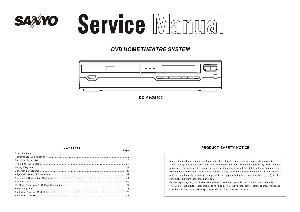 Сервисная инструкция Sanyo DC-AVD8102 ― Manual-Shop.ru