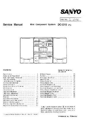 Сервисная инструкция Sanyo DC-D10 ― Manual-Shop.ru