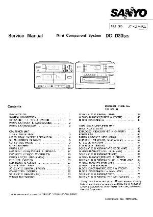 Сервисная инструкция Sanyo DC-D30 ― Manual-Shop.ru