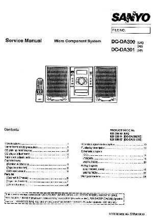 Service manual Sanyo DC-DA300, DC-DA301 ― Manual-Shop.ru
