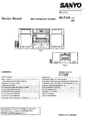 Сервисная инструкция Sanyo DC-F320 ― Manual-Shop.ru