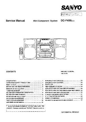Сервисная инструкция Sanyo DC-F400 ― Manual-Shop.ru