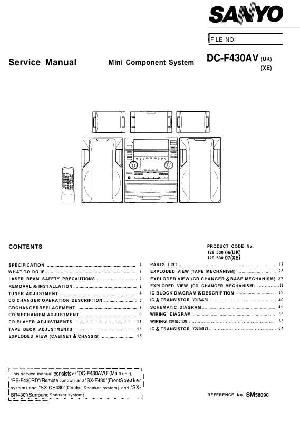 Service manual Sanyo DC-F430AV ― Manual-Shop.ru