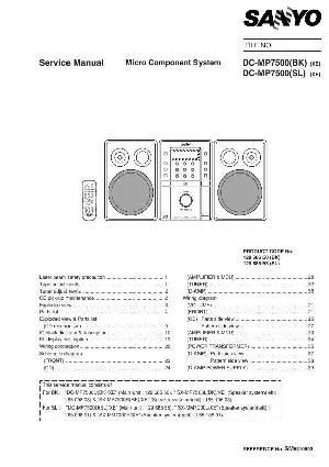 Service manual Sanyo DC-MP7500 ― Manual-Shop.ru