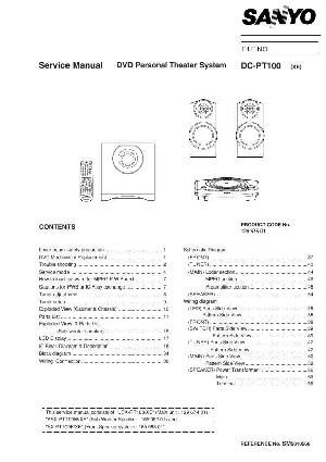 Сервисная инструкция Sanyo DC-PT100 ― Manual-Shop.ru