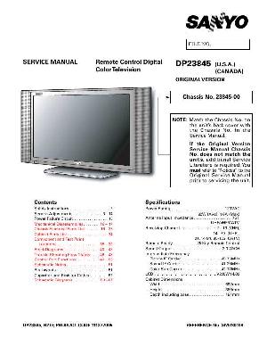 Сервисная инструкция SANYO DP23845 ― Manual-Shop.ru