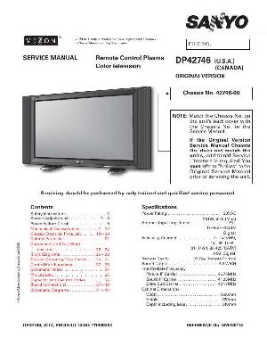 Сервисная инструкция SANYO DP42746 ― Manual-Shop.ru