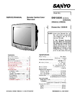 Service manual Sanyo DS13330 ― Manual-Shop.ru