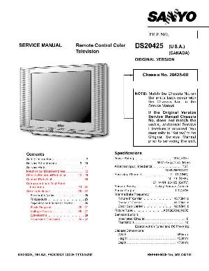 Service manual SANYO DS20425 ― Manual-Shop.ru