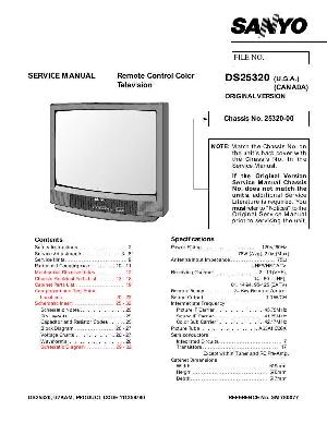 Service manual SANYO DS25320 ― Manual-Shop.ru