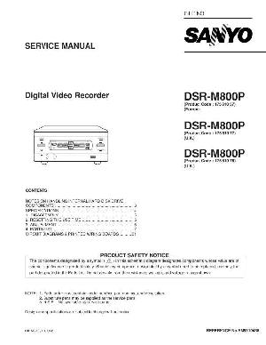 Service manual Sanyo DSR-M800P ― Manual-Shop.ru