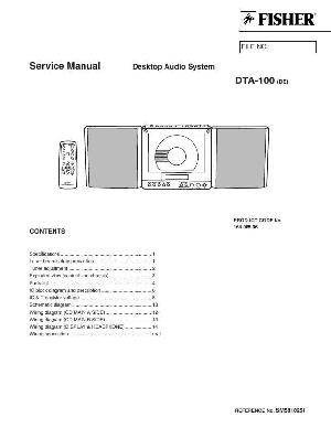 Service manual Sanyo DTA-100 FISHER ― Manual-Shop.ru