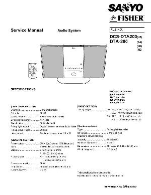 Service manual Sanyo DTA-200 ― Manual-Shop.ru