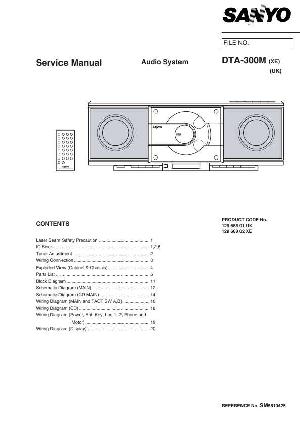 Сервисная инструкция Sanyo DTA-300 ― Manual-Shop.ru