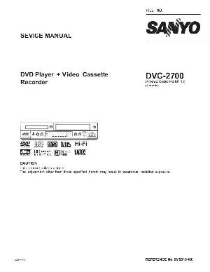 Service manual Sanyo DVC-2700 ― Manual-Shop.ru