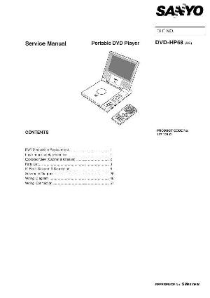 Сервисная инструкция Sanyo DVD-HP58 ― Manual-Shop.ru