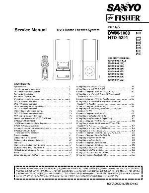 Сервисная инструкция Sanyo DWM-1000, HTD-5201 ― Manual-Shop.ru