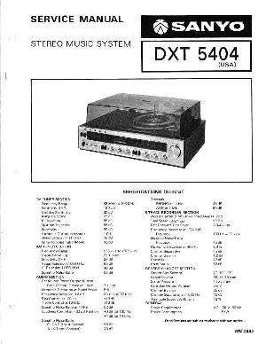 Service manual Sanyo DXT-5404 ― Manual-Shop.ru