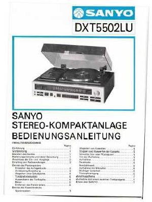 Сервисная инструкция Sanyo DXT-5502LU ― Manual-Shop.ru