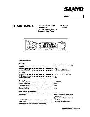 Сервисная инструкция SANYO ECD-780 ― Manual-Shop.ru