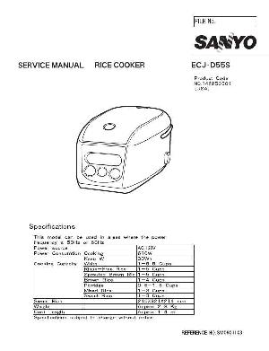 Service manual SANYO ECJ-D55S ― Manual-Shop.ru