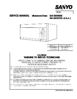 Service manual Sanyo EM-S8000BS ― Manual-Shop.ru