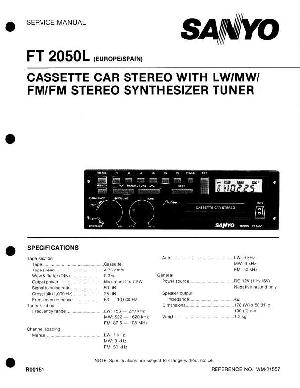 Сервисная инструкция Sanyo FT-2050L ― Manual-Shop.ru