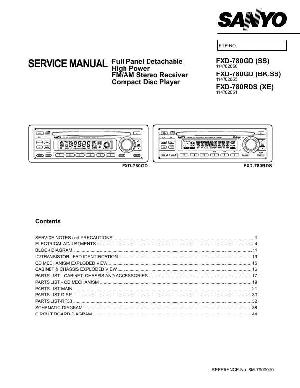 Сервисная инструкция Sanyo FXD-780RDS ― Manual-Shop.ru