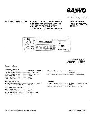 Service manual Sanyo FXR-110GD ― Manual-Shop.ru