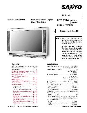 Сервисная инструкция Sanyo HT30744 ― Manual-Shop.ru