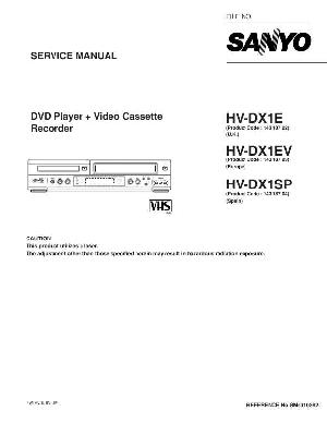 Сервисная инструкция Sanyo HV-DX1 ― Manual-Shop.ru