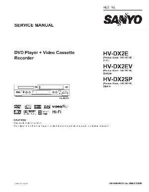 Сервисная инструкция Sanyo HV-DX2 ― Manual-Shop.ru