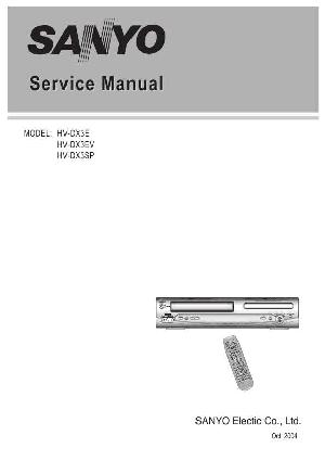Сервисная инструкция Sanyo HV-DX3 ― Manual-Shop.ru