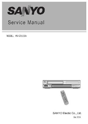 Сервисная инструкция Sanyo HV-DX300A ― Manual-Shop.ru