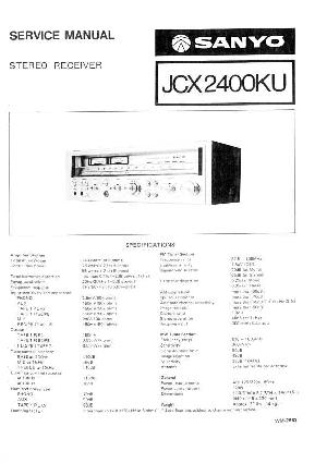 Сервисная инструкция Sanyo JCX-2400KU ― Manual-Shop.ru