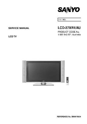 Сервисная инструкция Sanyo LCD-27XR1 ― Manual-Shop.ru