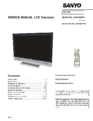 Сервисная инструкция Sanyo LCD-42F4 ― Manual-Shop.ru