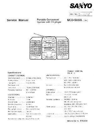 Сервисная инструкция Sanyo MCD-S660L ― Manual-Shop.ru