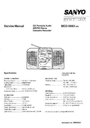 Сервисная инструкция Sanyo MCD-S663 ― Manual-Shop.ru